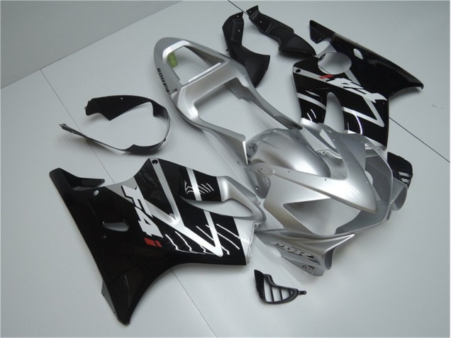 01-03 Silver Black Honda CBR600 F4i Motorcycle Fairings 01-03 Silver Black Honda CBR600 F4i Motorcycle Fairings
