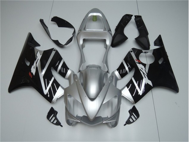 01-03 Silver Black Honda CBR600 F4i Motorcycle Fairings 01-03 Silver Black Honda CBR600 F4i Motorcycle Fairings