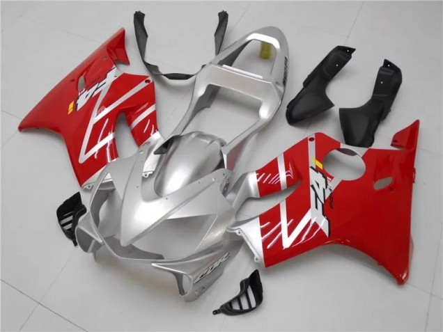 01-03 Silver Red Honda CBR600 F4i Motorcycle Fairings 01-03 Silver Red Honda CBR600 F4i Motorcycle Fairings