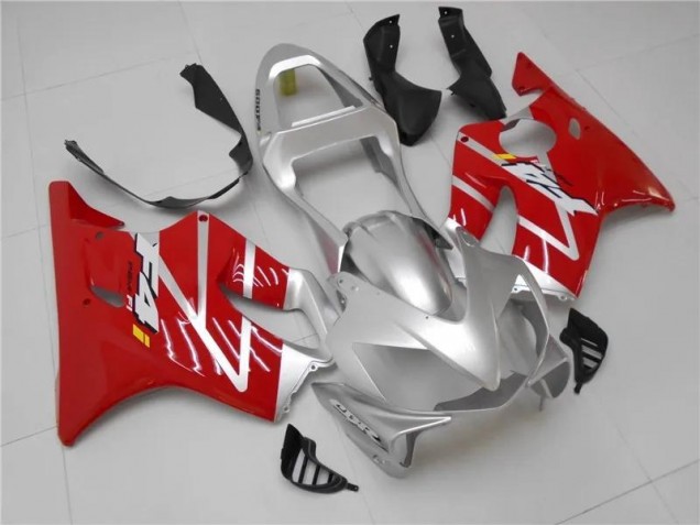 01-03 Silver Red Honda CBR600 F4i Motorcycle Fairings 01-03 Silver Red Honda CBR600 F4i Motorcycle Fairings