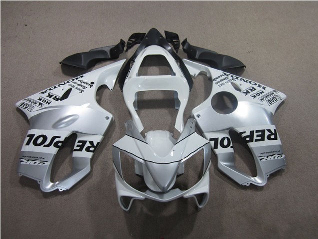 01-03 Silver Repsol Honda CBR600 F4i Motorcycle Fairings 01-03 Silver Repsol Honda CBR600 F4i Motorcycle Fairings
