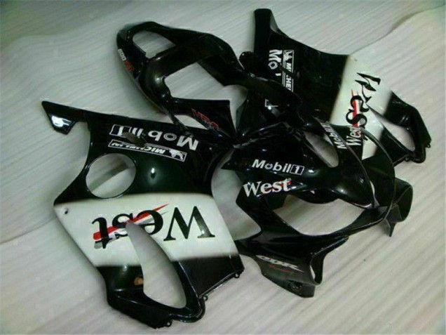 01-03 White Black West Honda CBR600 F4i Motorcycle Fairings 01-03 White Black West Honda CBR600 F4i Motorcycle Fairings