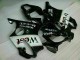 01-03 White Black West Honda CBR600 F4i Motorcycle Fairings 01-03 White Black West Honda CBR600 F4i Motorcycle Fairings