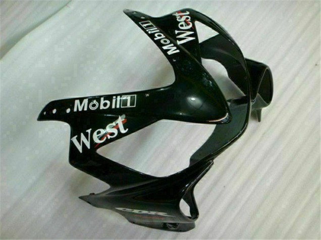 01-03 White Black West Honda CBR600 F4i Motorcycle Fairings 01-03 White Black West Honda CBR600 F4i Motorcycle Fairings