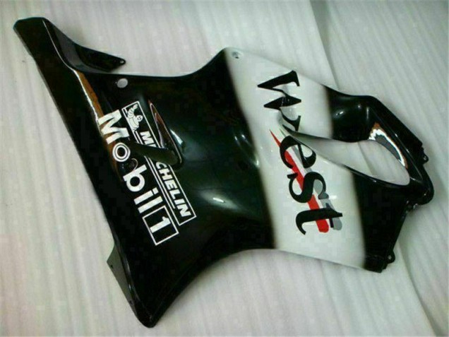 01-03 White Black West Honda CBR600 F4i Motorcycle Fairings 01-03 White Black West Honda CBR600 F4i Motorcycle Fairings