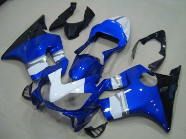 01-03 White Blue Black Honda CBR600 F4i Motorcycle Fairings