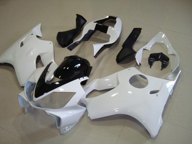 01-03 White with Black Stripe Honda CBR600 F4i Motorcycle Fairings