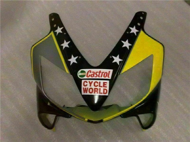 01-03 Yellow Black Castrol Cycle World Honda CBR600 F4i Motorcycle Fairings 01-03 Yellow Black Castrol Cycle World Honda CBR600 F4i Motorcycle Fairings