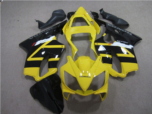 01-03 Yellow Black Honda CBR600 F4i Motorcycle Fairing 01-03 Yellow Black Honda CBR600 F4i Motorcycle Fairing