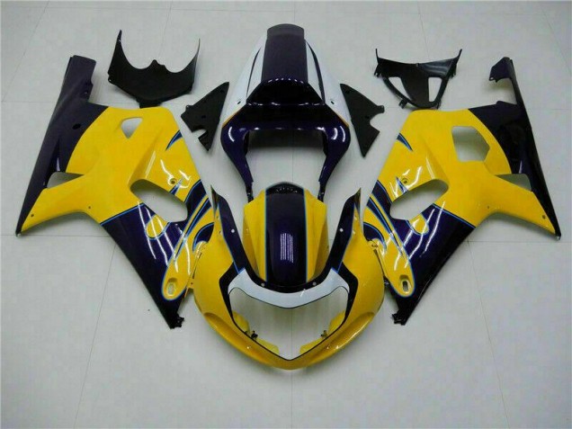 01-03 Yellow Suzuki GSXR 600/750 Motorcycle Bodywork