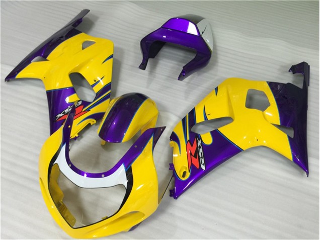 01-03 Yellow Suzuki GSXR 600/750 Motorcycle Fairing 01-03 Yellow Suzuki GSXR 600/750 Motorcycle Fairing