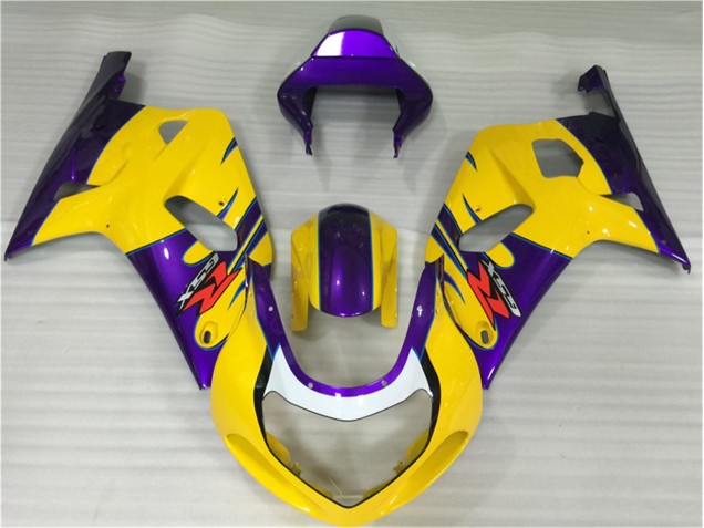 01-03 Yellow Suzuki GSXR 600/750 Motorcycle Fairing 01-03 Yellow Suzuki GSXR 600/750 Motorcycle Fairing