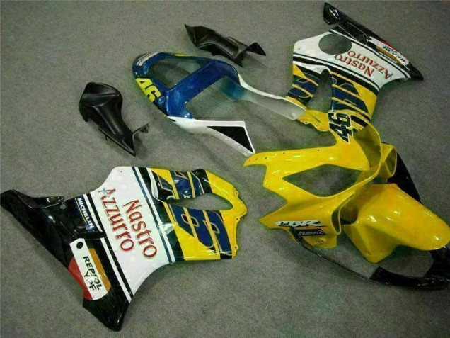 01-03 Yellow White Honda CBR600 F4i Motorcycle Fairings 01-03 Yellow White Honda CBR600 F4i Motorcycle Fairings