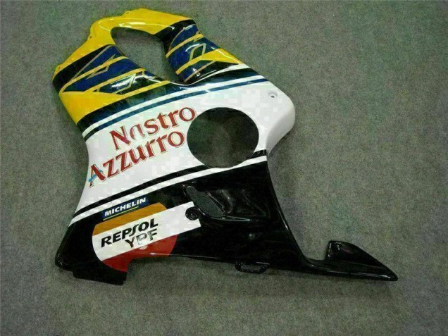 01-03 Yellow White Honda CBR600 F4i Motorcycle Fairings 01-03 Yellow White Honda CBR600 F4i Motorcycle Fairings