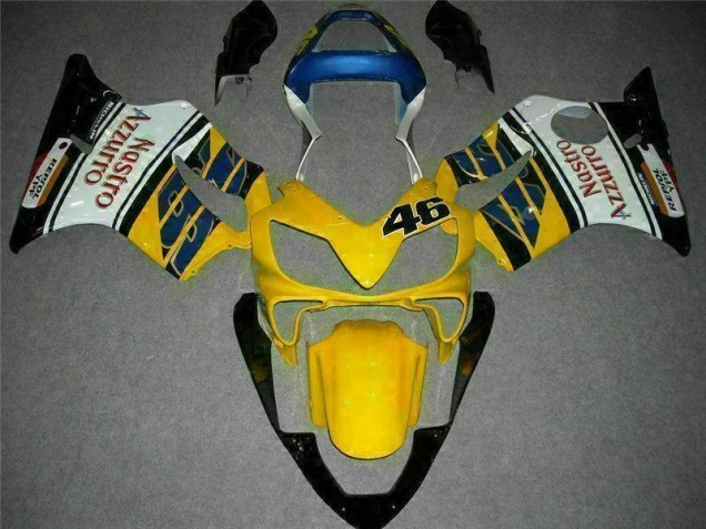 01-03 Yellow White Honda CBR600 F4i Motorcycle Fairings 01-03 Yellow White Honda CBR600 F4i Motorcycle Fairings