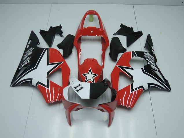 02-03 Black Red Star Honda CBR900RR 954 Motorcycle Fairings 02-03 Black Red Star Honda CBR900RR 954 Motorcycle Fairings
