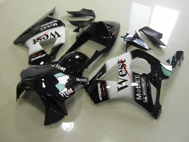 02-03 Black West Honda CBR900RR 954 Motorcycle Fairings 02-03 Black West Honda CBR900RR 954 Motorcycle Fairings