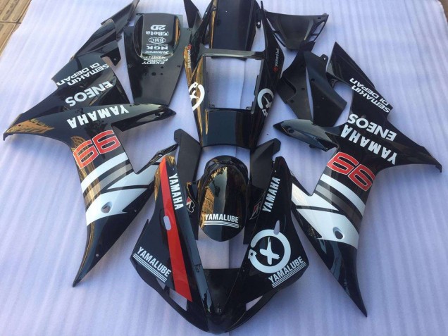 02-03 Black White Yamaha YZF R1 Motorcycle Fairings 02-03 Black White Yamaha YZF R1 Motorcycle Fairings