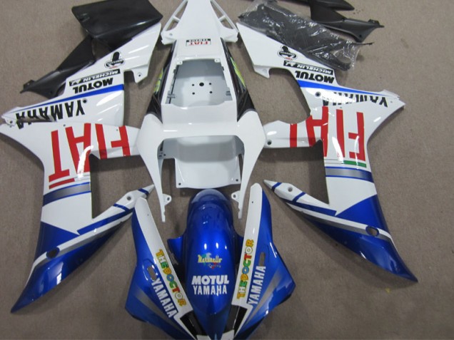 02-03 Blue White Motul Fiat Yamaha YZF R1 Motorcycle Fairings 02-03 Blue White Motul Fiat Yamaha YZF R1 Motorcycle Fairings