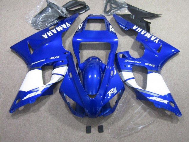 02-03 Blue White Yamaha YZF R1 Full Motorcycle Fairing Kits 02-03 Blue White Yamaha YZF R1 Full Motorcycle Fairing Kits