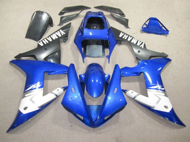 02-03 Blue White Yamaha YZF R1 Motorcycle Fairing 02-03 Blue White Yamaha YZF R1 Motorcycle Fairing