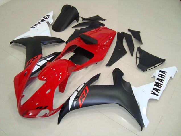 02-03 Matte Black Red Yamaha YZF R1 Motorcycle Fairings 02-03 Matte Black Red Yamaha YZF R1 Motorcycle Fairings