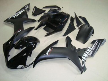 02-03 Matte Black White Yamaha YZF R1 Motorcycle Fairings