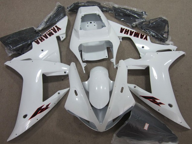 02-03 White Black Yamaha YZF R1 Motorcycle Fairings 02-03 White Black Yamaha YZF R1 Motorcycle Fairings