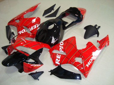 03-04 Black Spider Man Repsol Honda CBR600RR Motorcycle Fairings