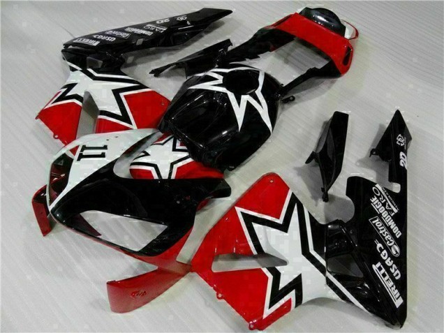 03-04 Black White 11 Honda CBR600RR Motorcycle Fairings 03-04 Black White 11 Honda CBR600RR Motorcycle Fairings