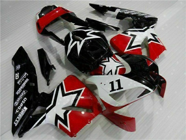 03-04 Black White 11 Honda CBR600RR Motorcycle Fairings 03-04 Black White 11 Honda CBR600RR Motorcycle Fairings