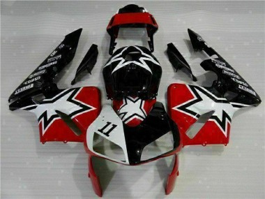 03-04 Black White 11 Honda CBR600RR Motorcycle Fairings