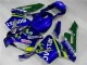 03-04 Blue Green Movistar Castrol Honda CBR600RR Motorcycle Fairings