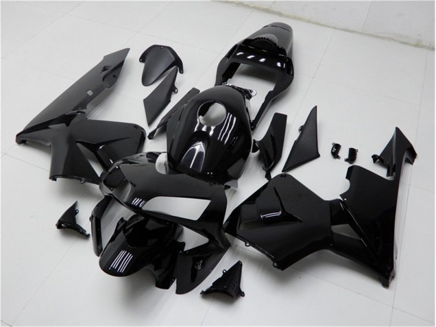 03-04 Glossy Black Honda CBR600RR Motorcycle Fairing 03-04 Glossy Black Honda CBR600RR Motorcycle Fairing