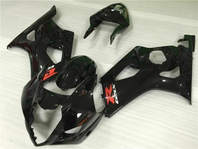 03-04 Glossy Black Suzuki GSXR 1000 Motorcycle Bodywork 03-04 Glossy Black Suzuki GSXR 1000 Motorcycle Bodywork