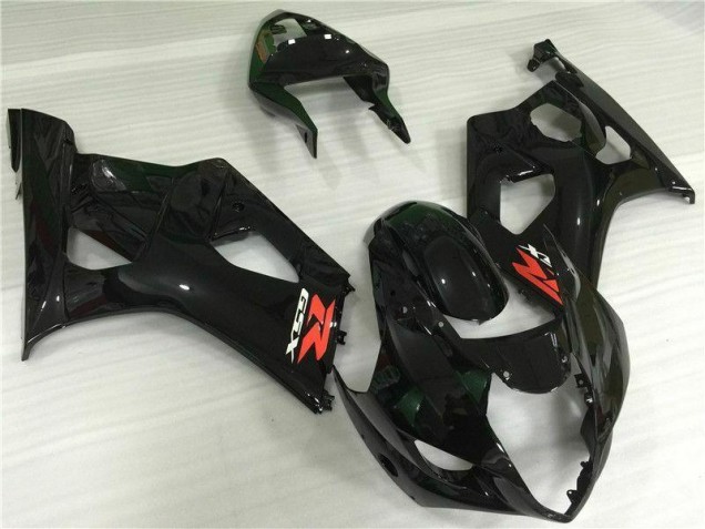 03-04 Glossy Black Suzuki GSXR 1000 Motorcycle Bodywork 03-04 Glossy Black Suzuki GSXR 1000 Motorcycle Bodywork