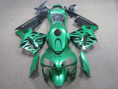 03-04 Green Black Honda CBR600RR Motorcycle Fairings