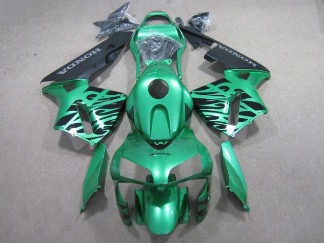 03-04 Green Black Honda CBR600RR Motorcycle Fairings 03-04 Green Black Honda CBR600RR Motorcycle Fairings