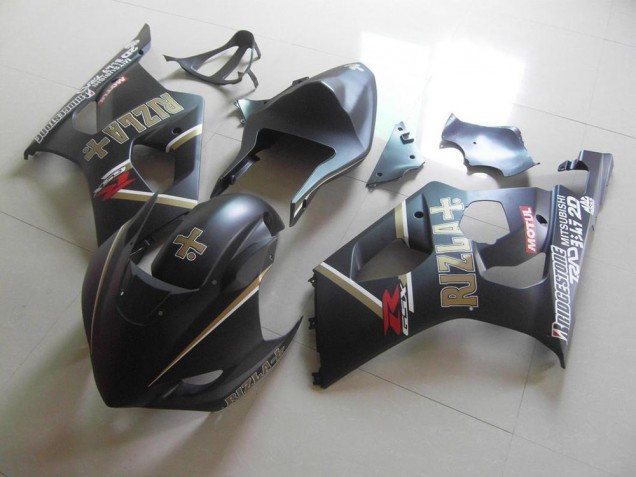 03-04 Matte Black Rizla Race Suzuki GSXR 1000 Motorcycle Fairings 03-04 Matte Black Rizla Race Suzuki GSXR 1000 Motorcycle Fairings