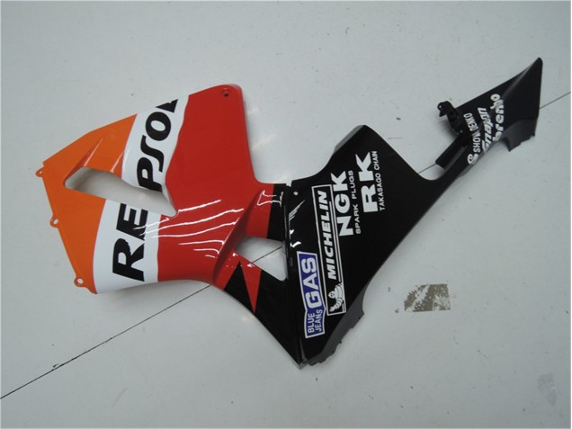 03-04 Orange Red Black Repsol Honda CBR600RR Motorcycle Fairings