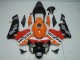 03-04 Orange Red Black Repsol Honda CBR600RR Motorcycle Fairings