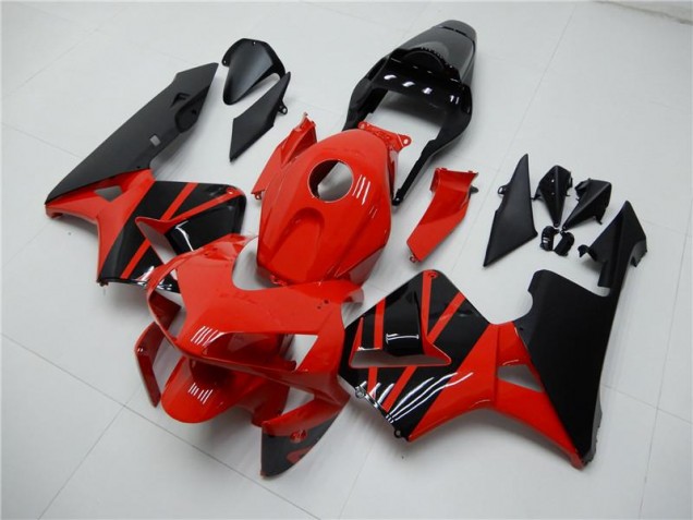 03-04 Red Black Honda CBR600RR Motorcycle Fairings 03-04 Red Black Honda CBR600RR Motorcycle Fairings