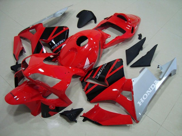 03-04 Red Silver Honda CBR600RR Motorcycle Fairings 03-04 Red Silver Honda CBR600RR Motorcycle Fairings