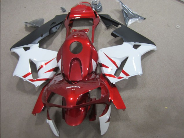 03-04 Red White Honda CBR600RR Motorcycle Bodywork