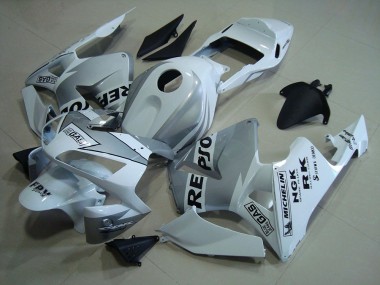 03-04 Repsol White Silver Honda CBR600RR Motorcycle Fairings
