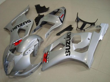 03-04 Silver Suzuki GSXR 1000 Motorcycle Bodywork