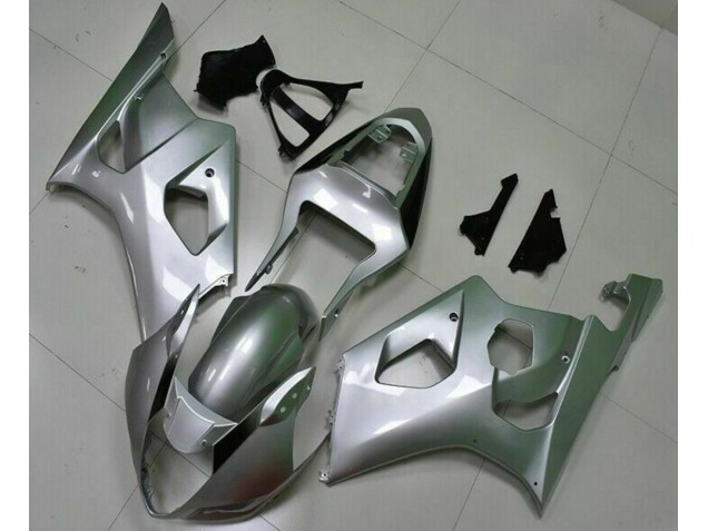 03-04 Silver Suzuki GSXR 1000 Motorcycle Fairing Kits 03-04 Silver Suzuki GSXR 1000 Motorcycle Fairing Kits