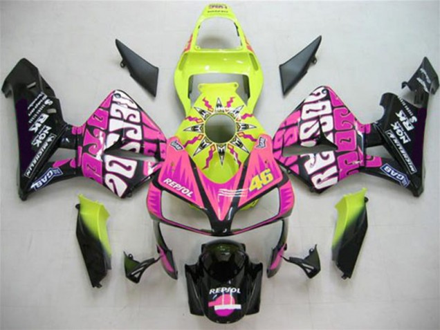03-04 Valentino Rossi Honda CBR600RR Motorcycle Fairings 03-04 Valentino Rossi Honda CBR600RR Motorcycle Fairings