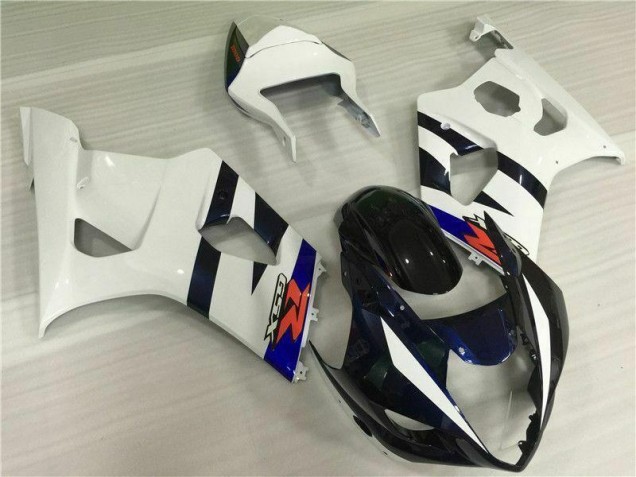 03-04 White Black Suzuki GSXR 1000 Motorcycle Fairing Kits 03-04 White Black Suzuki GSXR 1000 Motorcycle Fairing Kits