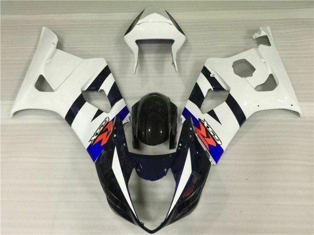 03-04 White Black Suzuki GSXR 1000 Motorcycle Fairing Kits 03-04 White Black Suzuki GSXR 1000 Motorcycle Fairing Kits